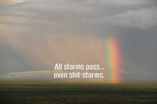 All storms pass... even shit-storms. © Imke Rust